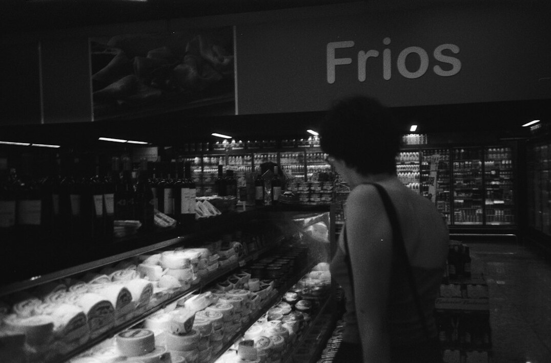 store detective watching aisle at night