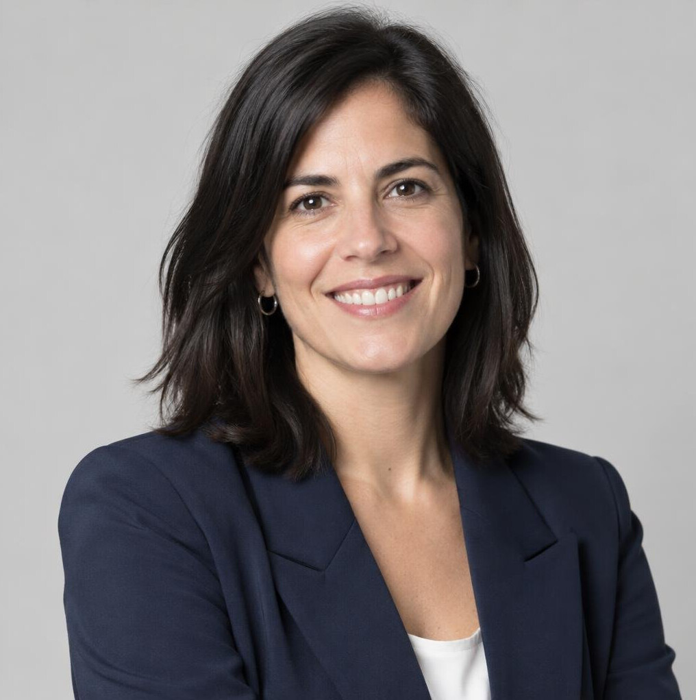 Portrait of a smiling Latina woman editor in business casual
