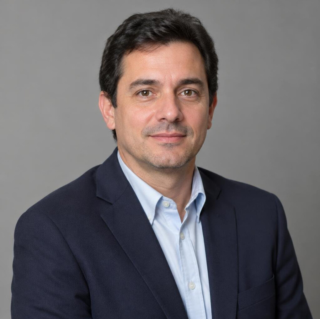 Portrait of a man researcher in a suit