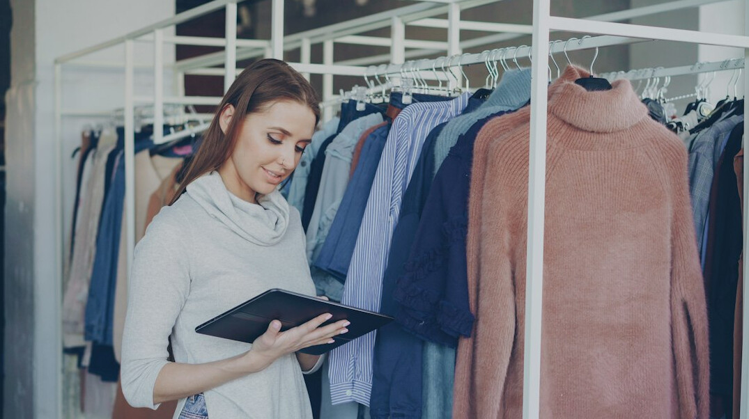 retail manager reviewing security